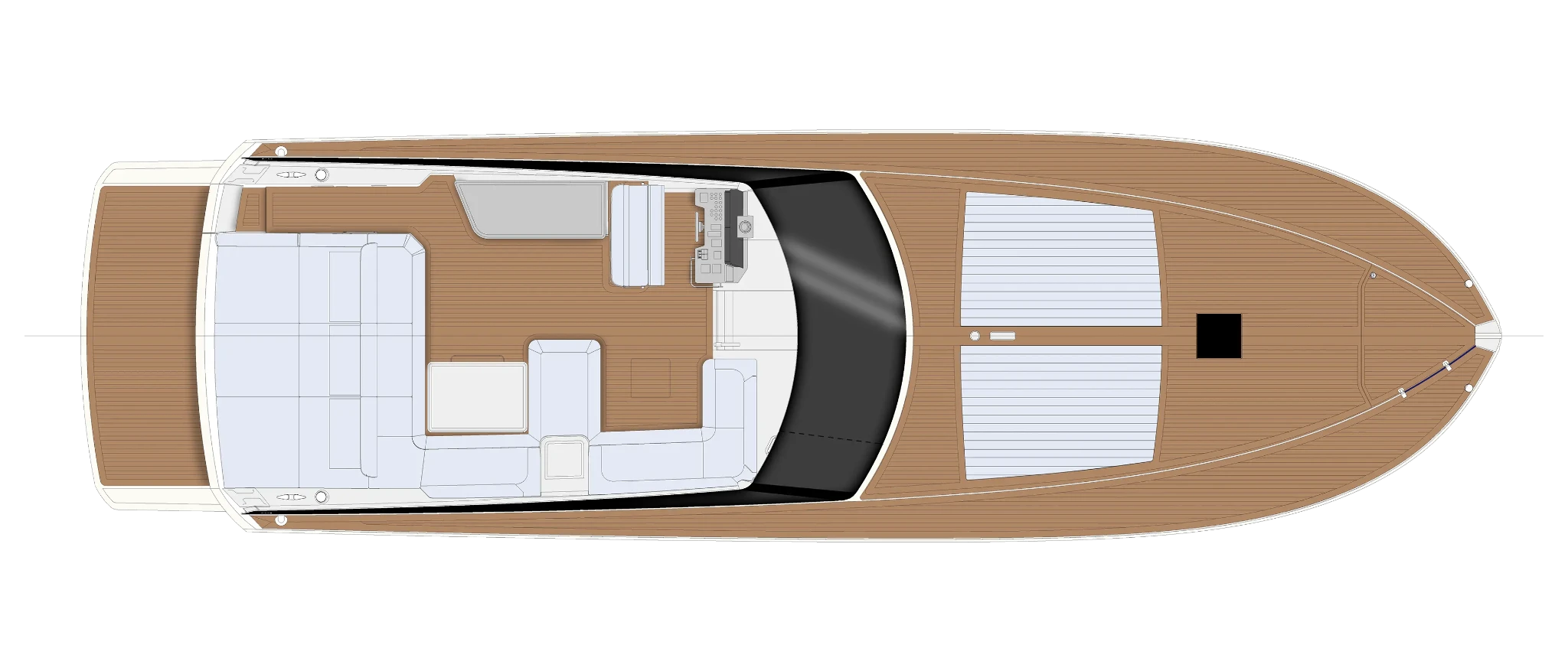 Itama 54 New - Main Deck - bianco