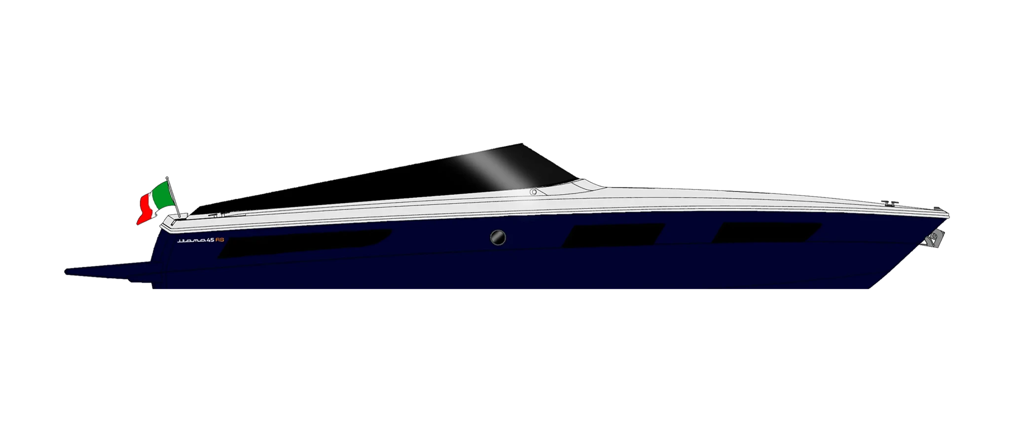 Itama 45RS - Profile - blu