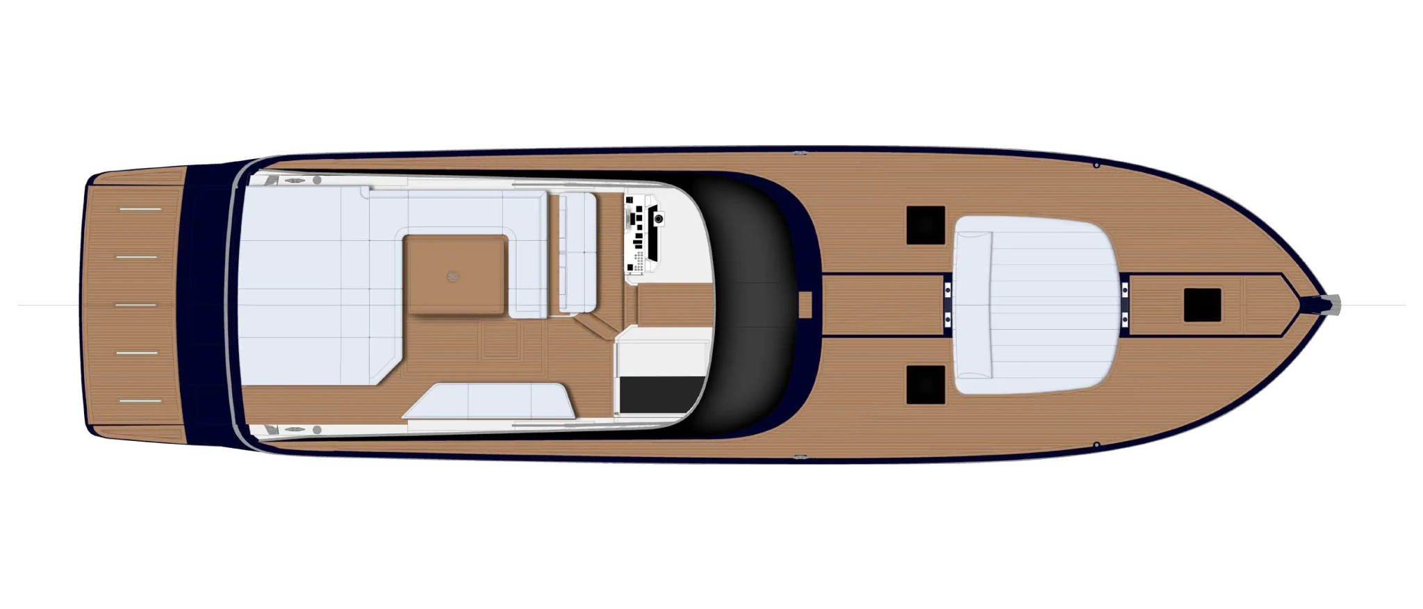 Itama 70 Project - Main Deck - blu