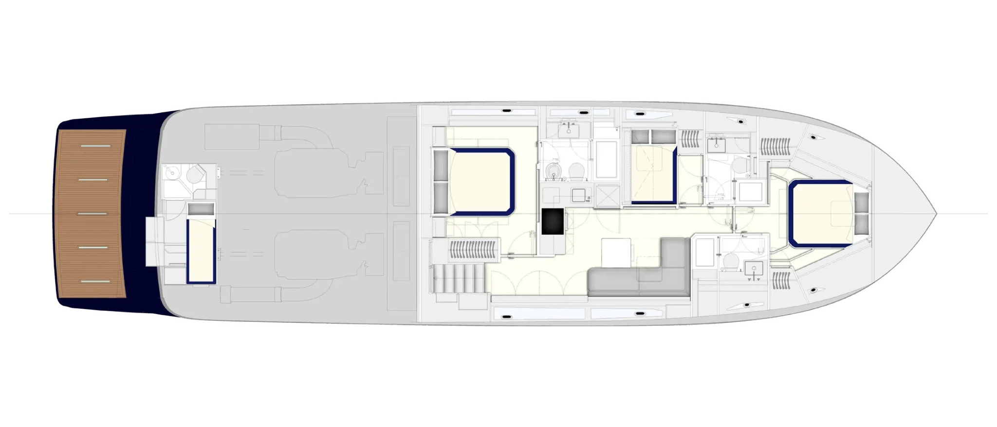 Itama 70 Project - Lower Deck Opt - blu