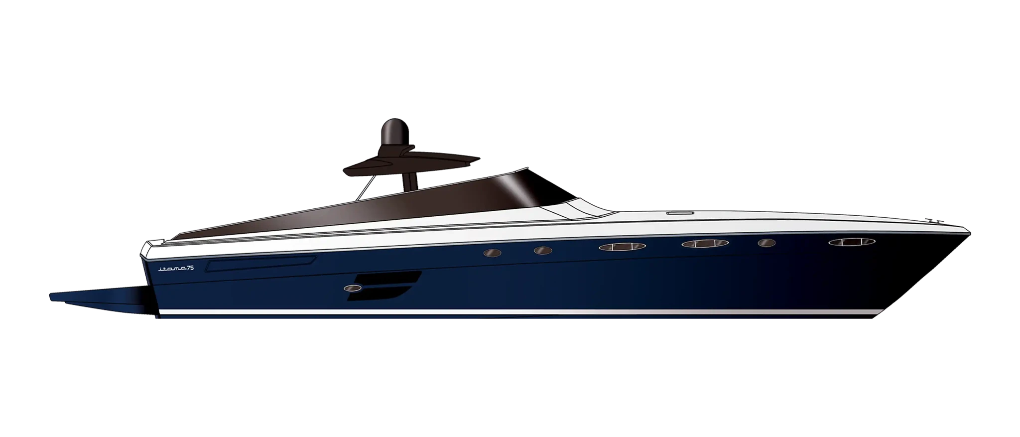 Itama 75 - Profile - blu