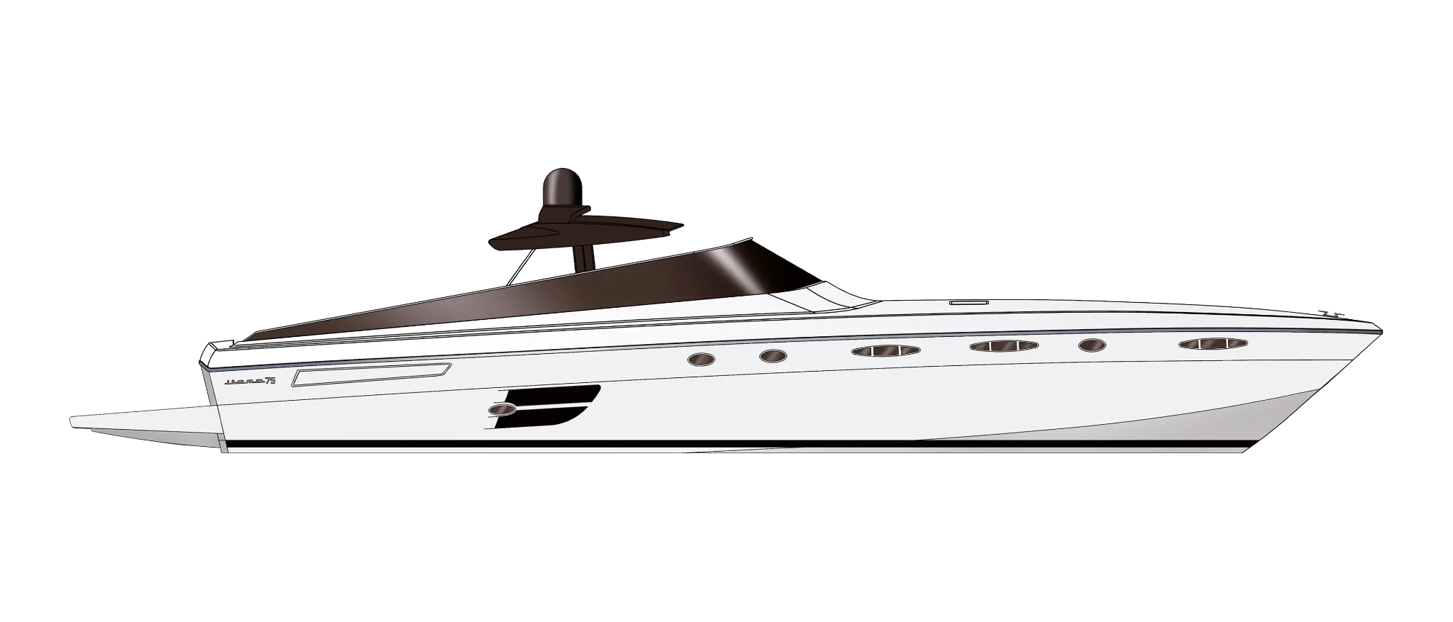 Itama 75 - Profile - bianco