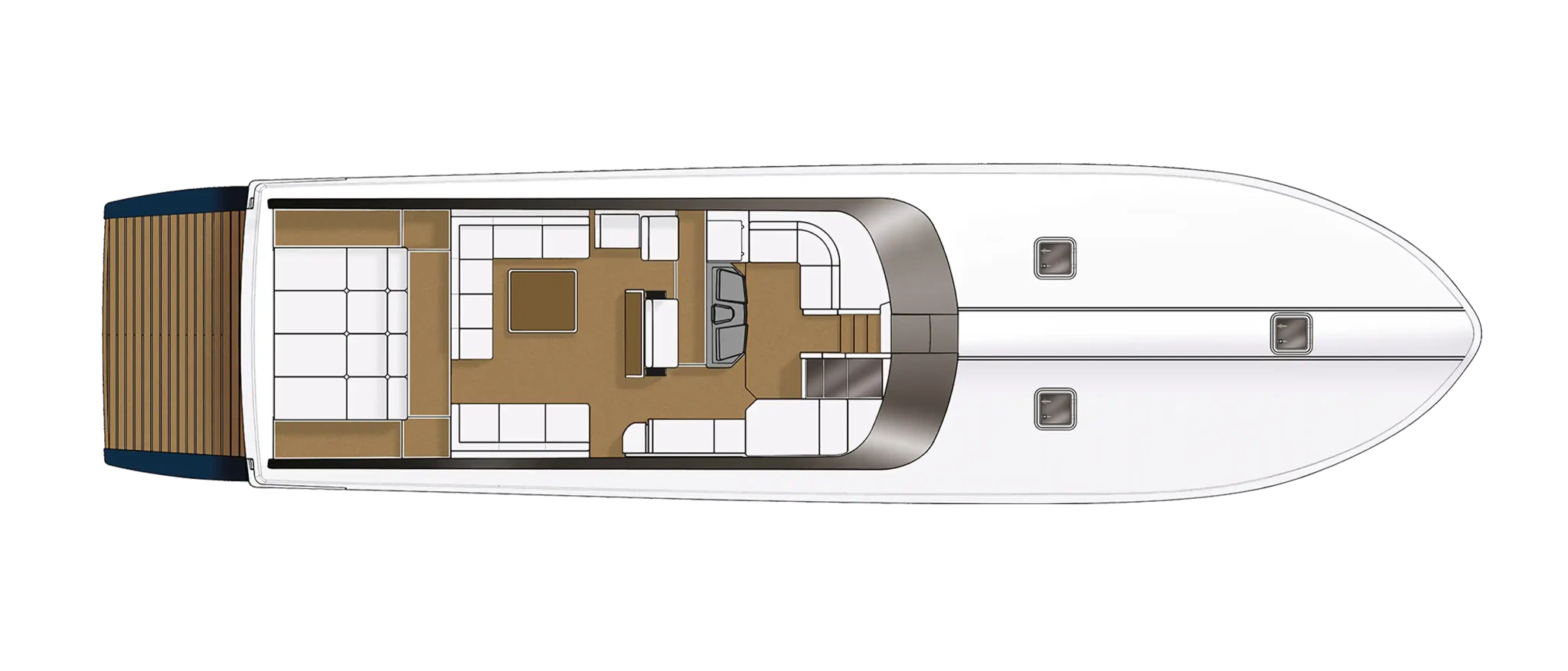 Itama 75 - Main deck - blu