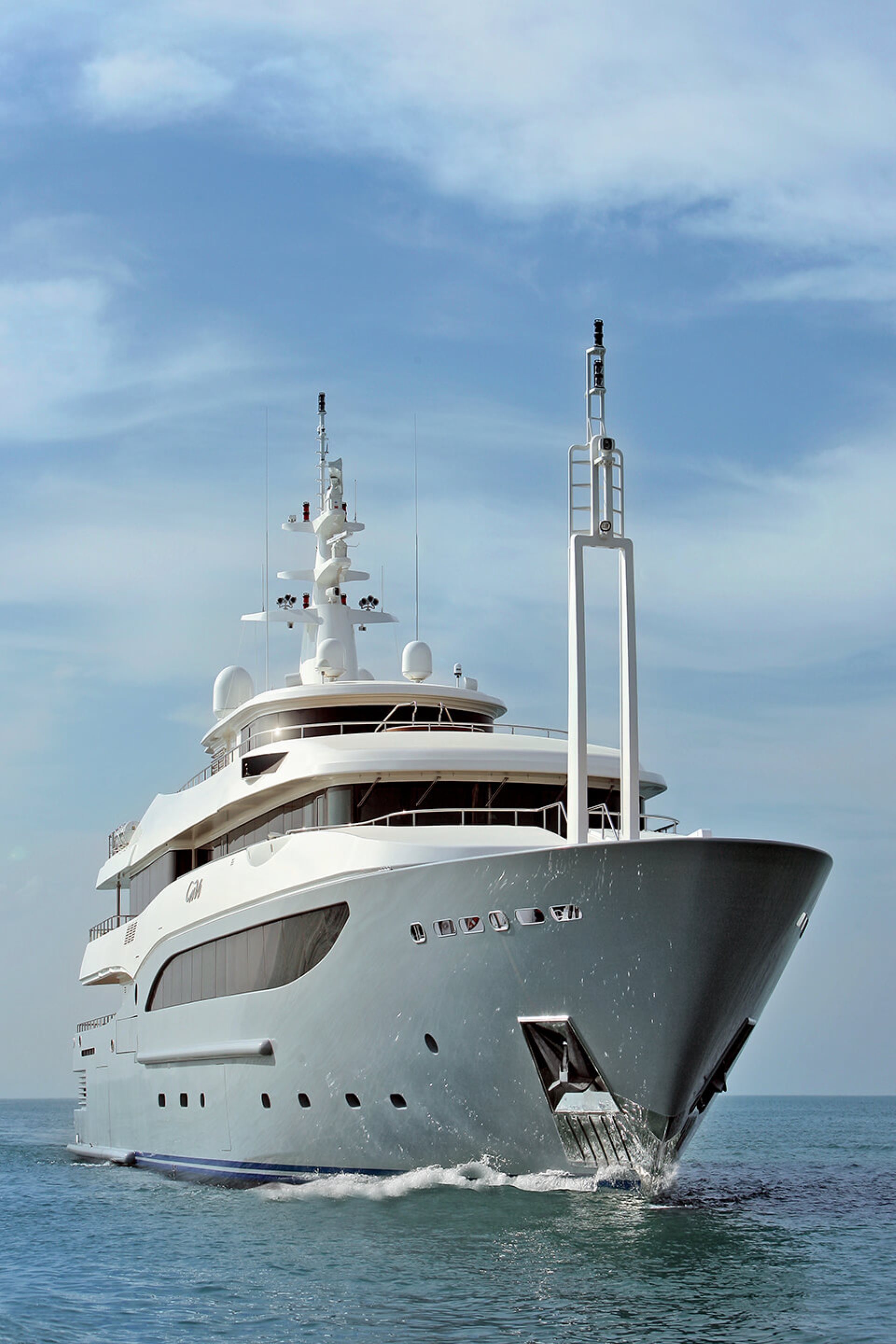 planimetrie di mega yacht